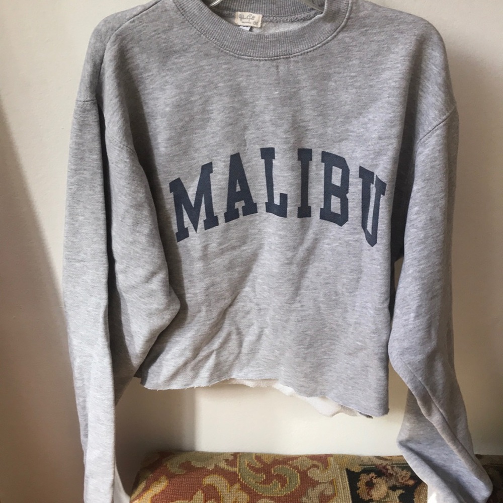 John Galt MALIBU crop sweatshirt